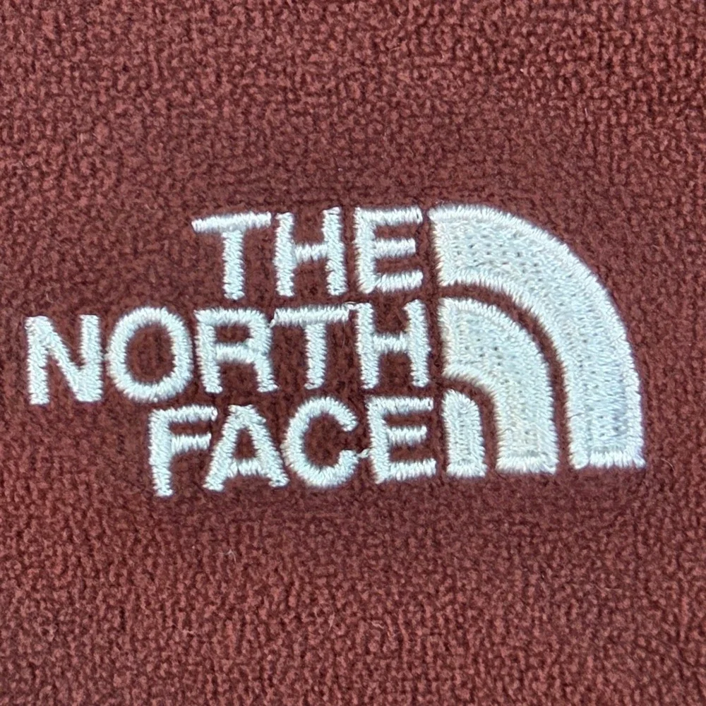 The North Face TKA 100 Fleece Pullover Mens L 1/4 Zip Lightweight Maroon Red